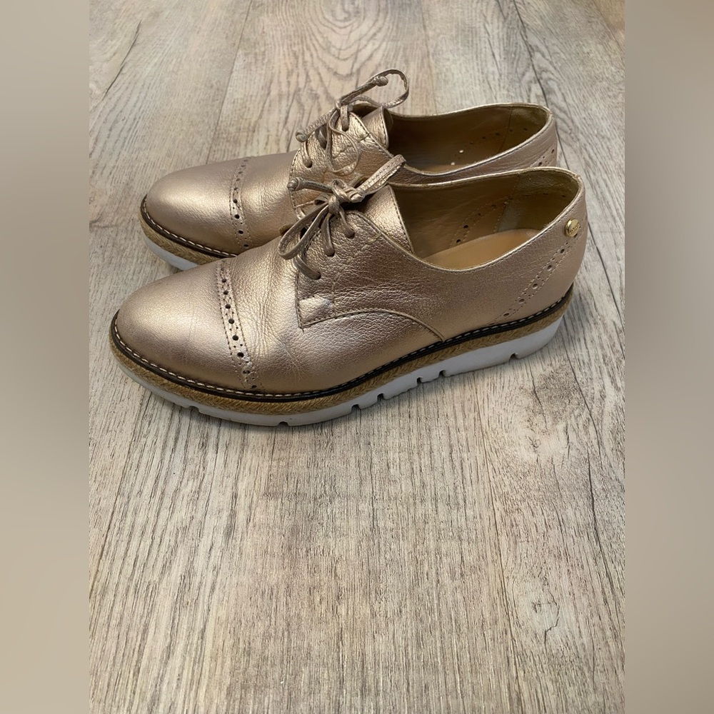 Elegant Rose Gold Loafers